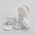 Principaux produits du fabricant Pot de crème cosmétique en plastique PETG de différentes capacités avec couvercle
